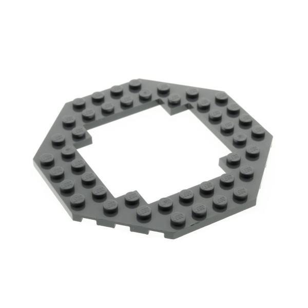 1x Lego Bau Boden Platte 10x10 neu-dunkel grau Achteck Star Wars Set 75291 6063