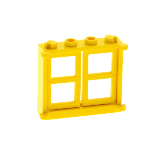 1x Lego Fenster Rahmen 1x4x3 gelb Scheibe 1x2x3 Haus 3854 4189096 3853