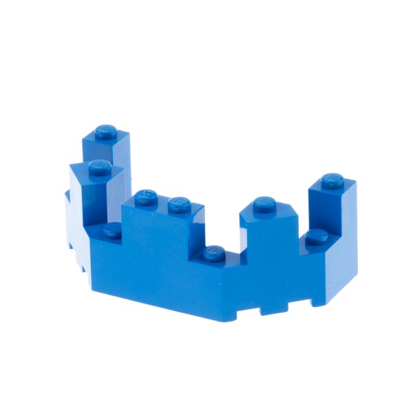 1x Lego Mauerteil blau 4x8x2 1/3 Mauer Ecke Zinne Turm Burg 6057 6066