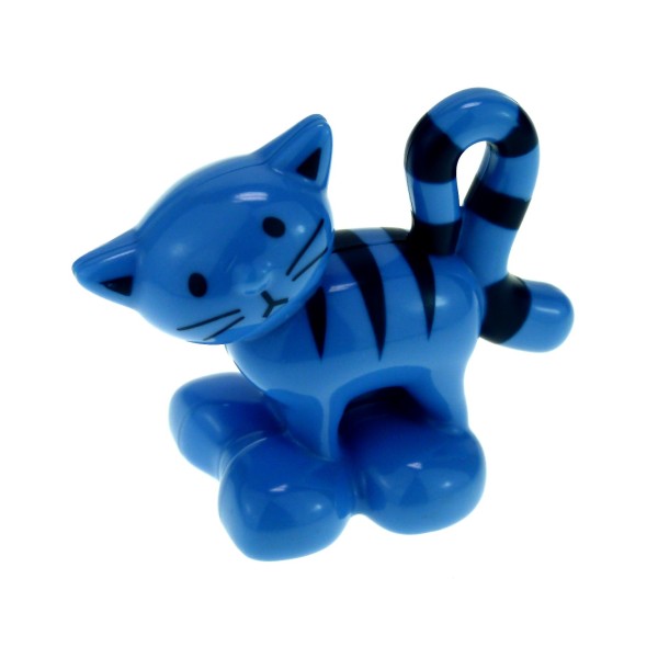 1x Lego Duplo Tier Katze Kuschel medium blau Pilchard 4540640 2032c01pb01