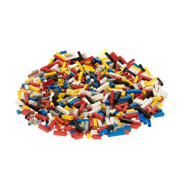 0,90 kg Lego Set Basic Steine 1x1 B-Ware abgenutzt gelb weiß rot blau 3005