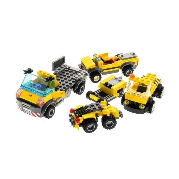 1 x Lego System Set für Modell 60073 Service Truck 4200 Mining 4 x 4 Baufahrzeug gelb Flughafenfahrzeug incomplete unvollständig 