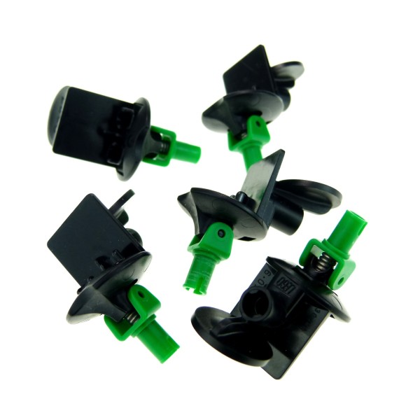 5x Lego Figur Halter schwarz grün Feder Fußball Soccer 4142816 30488c01