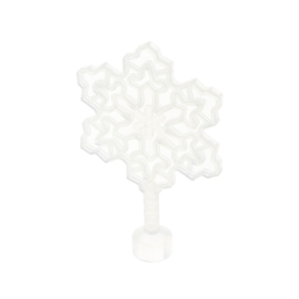 1x Lego Duplo Schneeflocke transparent weiß Figur Schnee Winter 6258910 41417