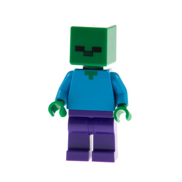 1x Lego Minifigur Minecraft Zombie Beine violette 973pb1814c01 min010