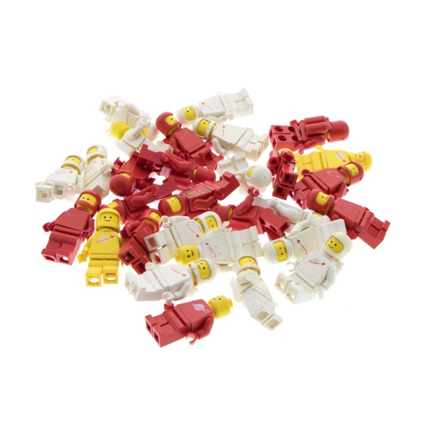 29x Lego Figuren Set B-Ware Minifigur rot weiß Astronaut 970 973 981 982 983