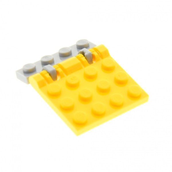 1x Lego Fahrzeug Scharnier Platte 3x4 gelb Gelenk Stein grau 44568 4184179 44570