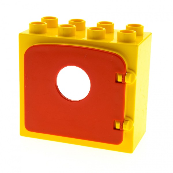 1x Lego Duplo Fenster Rahmen klein 2x4x3 gelb Tür 1x4x3 rot dupdoor1 2332a
