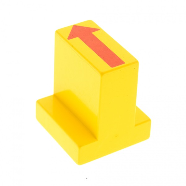 1x Lego Duplo Stellstein gelb 2x2 Pfeil Weiche Schiene Set 2745 9166 6442pb02