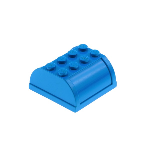 1x Lego Fabuland Briefkasten Deckel 4x4x4 blau Post Truhe 3786 3793 3675 4231 