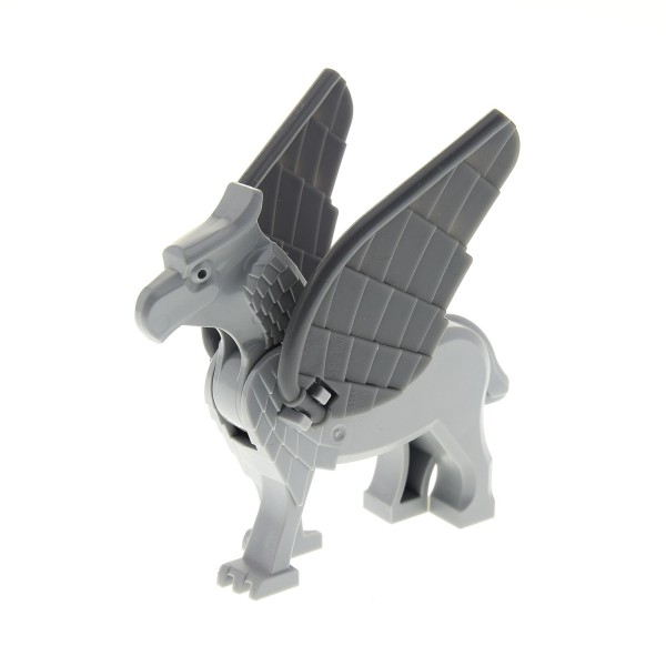 1 x Lego System Tier Figur Hippogreif Seidenschnabel neu-hell grau mit Flügel Set Harry Potter 4750 4753 Buckbeak Buckbeakc01 