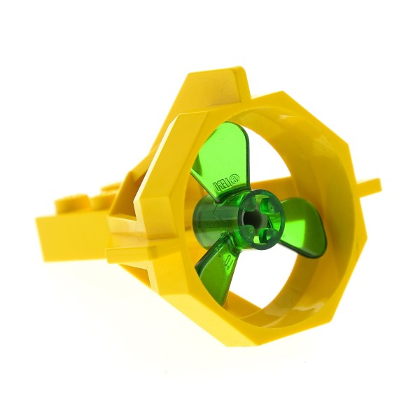 1x Lego Propeller Gehäuse 5x5x4 gelb Schraube transparent grün 6041 604124 6040