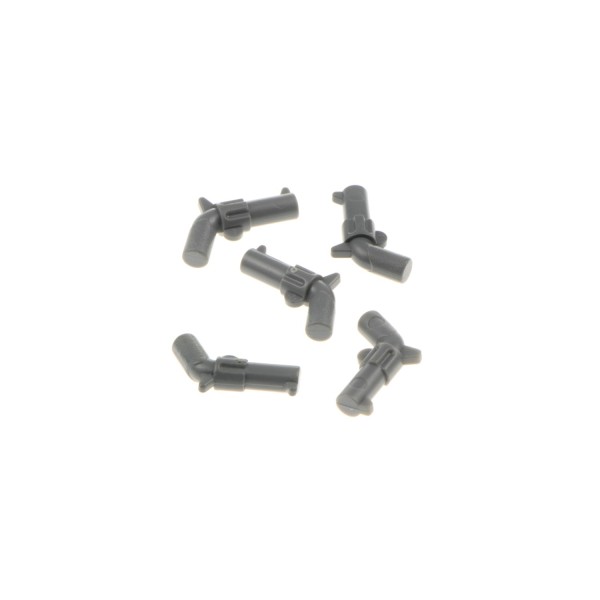 5x Lego Waffe Pistole neu-dunkel grau Revolver klein 6056822 88419 30132