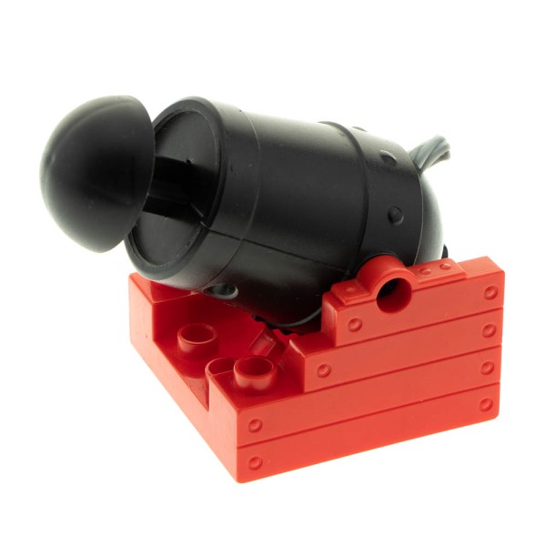 1x Lego Duplo Kanone Halter rot 4x4 Geschoss schwarz 54043 54848c01 54849