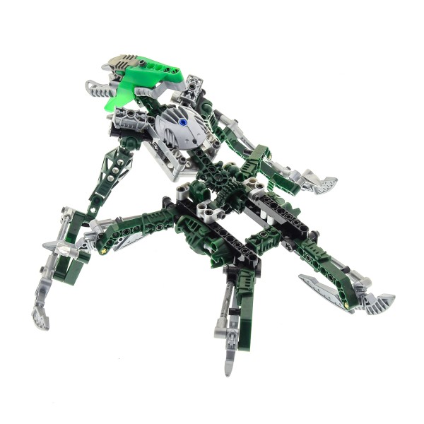 1x Lego Bionicle Figur Set Titan Nidhiki 8622 grün grau unvollständig