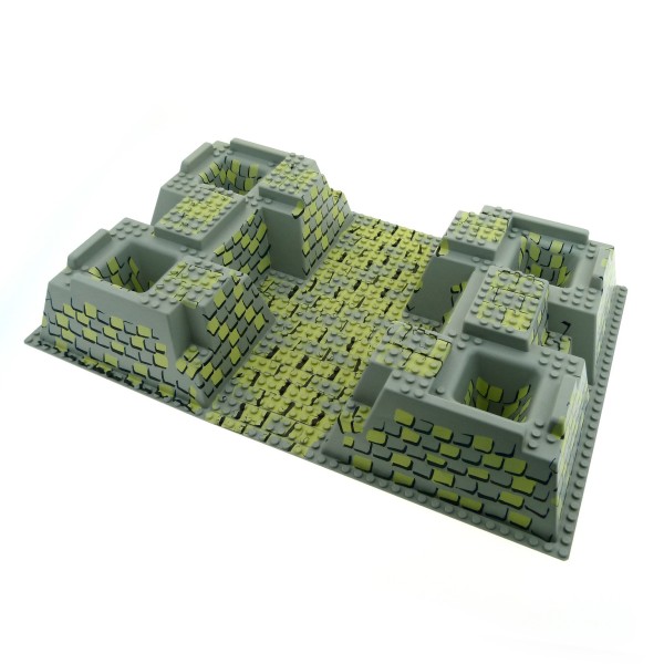 1x Lego 3D Bau Platte 32x48x6 alt-hell grau gelb Stein Felsen 7419 30271px4