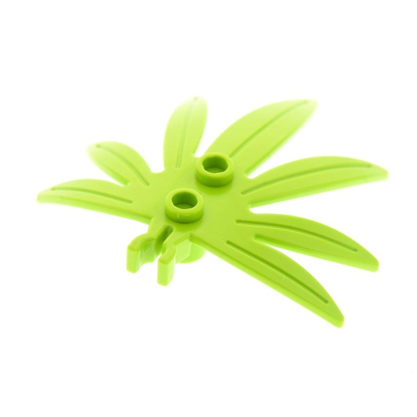1x Lego Pflanze Blätter 6x5 lime hell grün Schwertblatt Y Clip 6023832 30239