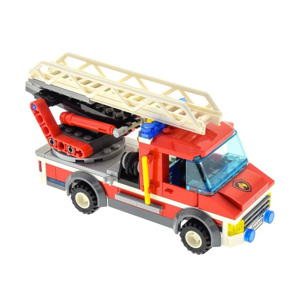 1 x Lego System Teile Set für Modell City Feuerwehr Station 60003 Feuerwehr Auto Fahrzeug rot incomplete unvollständig 