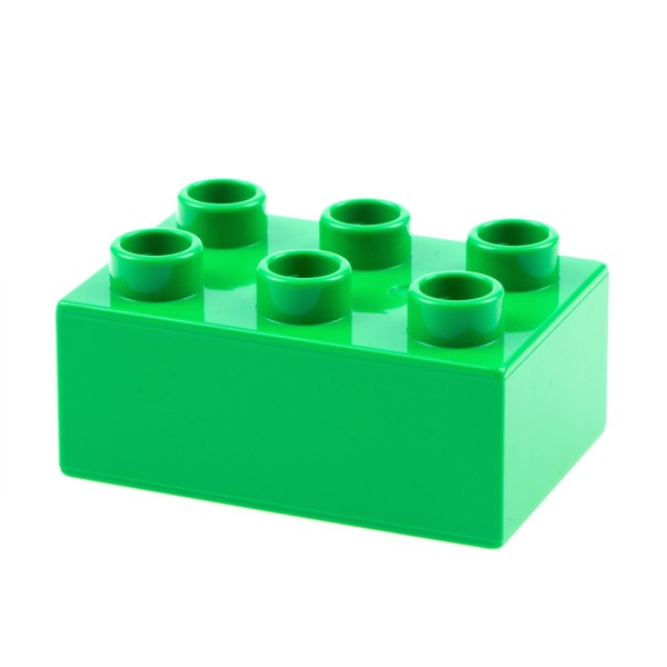 1x Lego Duplo Basic Bau Stein hell grün 2x3 für Set 10805 6136 10584 87084