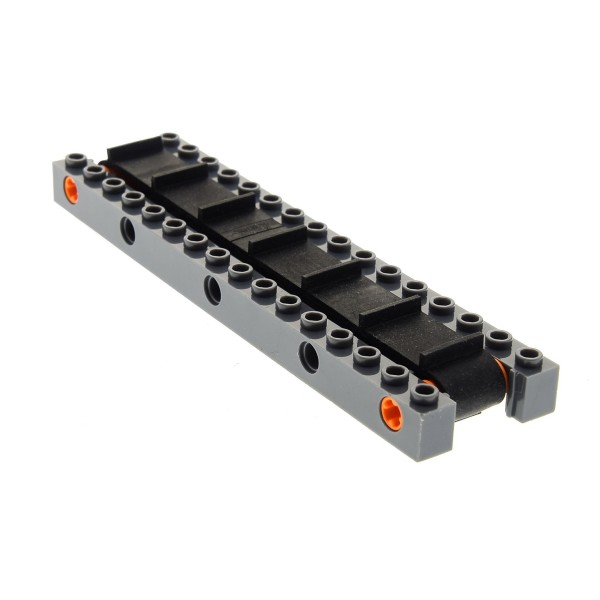 1x Lego Förderband neu-dunkel grau schwarz Gummi Kette 4597139 92715c01