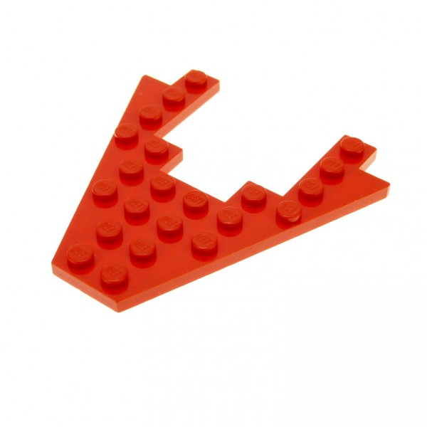 1 x Lego System Keil Flügel Bau Platte 8x8 rot mit 4x4 Ausschnitt Boot Bug 6862 6877 4475