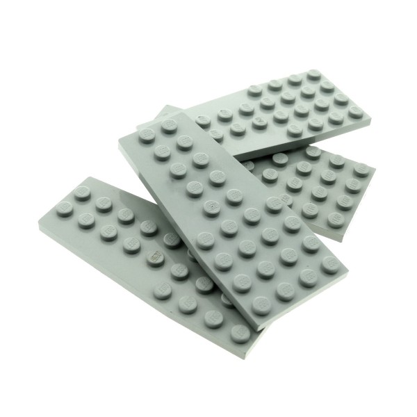 4x Lego Keil Bau Platte 4x9 alt-hell grau Flügel Tragfläche 2413
