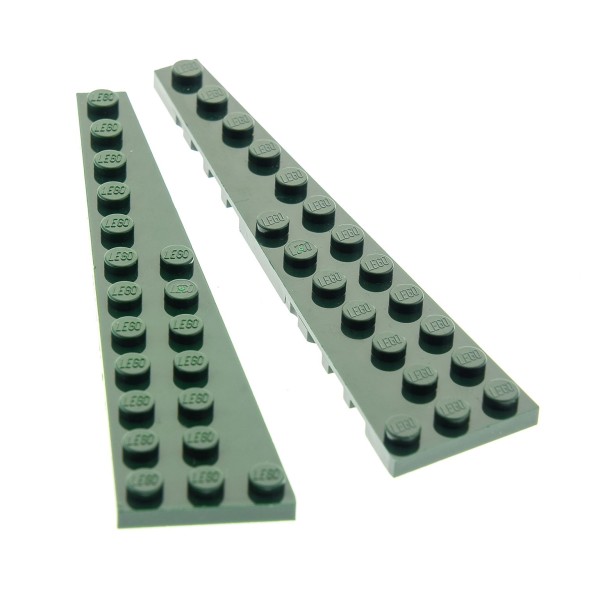 2x Lego Flügel Platten rechts links 12x3 dunkel grün Star Wars 47397 47398