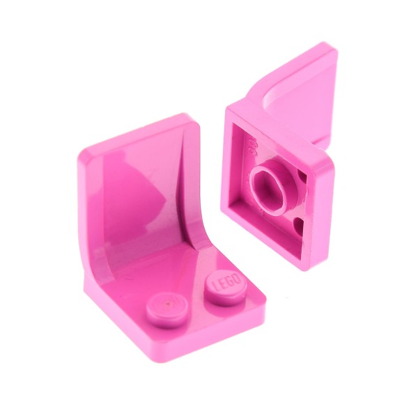 2x Lego Sitze dunkel pink rosa 2x2 Stuhl Lehne Paradisa 6404 6418 4079