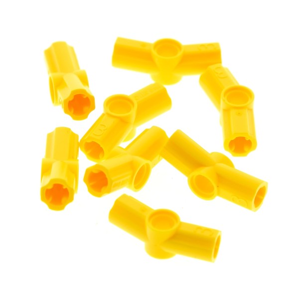 8x Lego Technic Pin Achs Verbinder Winkel #3 157.5 ° gelb 4107067 32016