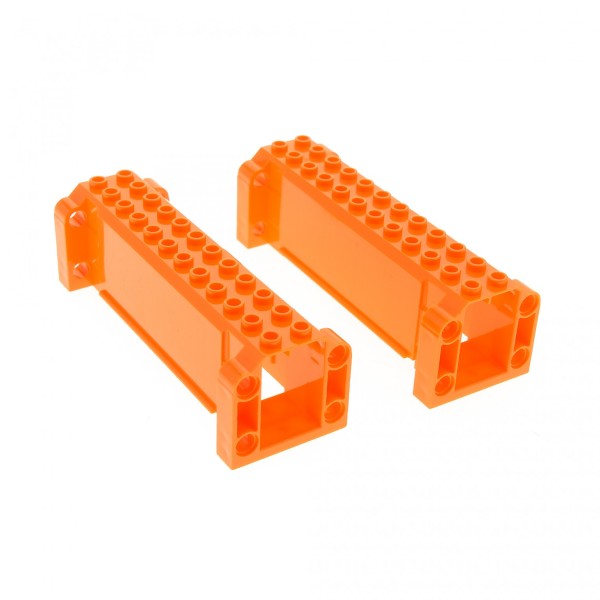 2x Lego Kran Ausleger orange 4x12x3 Stütze Träger Exo-Force 7709 4296909 52041