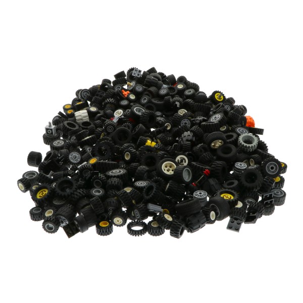 1,92 kg Lego Räder Reifen Felgen weiß rot Auto Rad Achsen verschiedene Formen