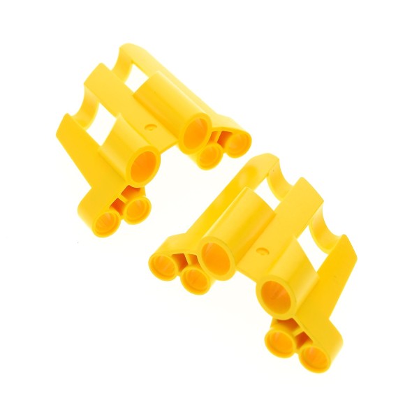 2 x Lego Technic Panele Paar gelb Verkleidung 1 / 2 Seite A / B gross kurz große Löcher Fairing # 1 / Fairing # 2 Side A B 22749 32190 22750 32191