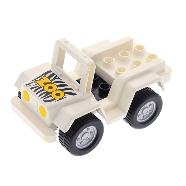 Lego Duplo Jeep SUV with Zoo Imprint New Car