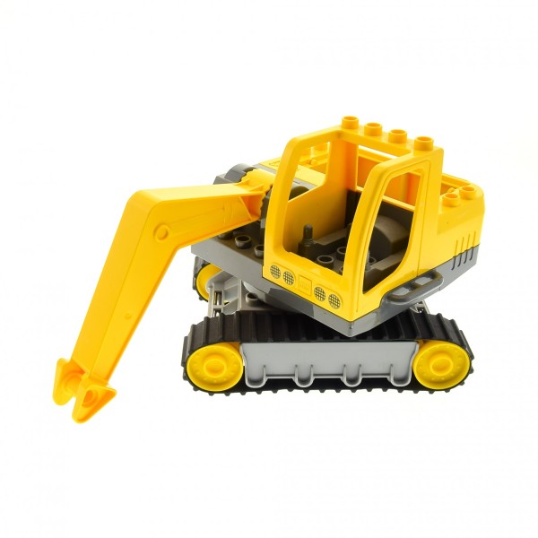 1x Lego Duplo Fahrzeug Bagger gelb grau 4986 unvollständig 59352c01 59184cx1