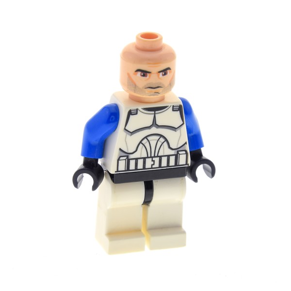 1x Lego Figur Star Wars Captain Rex weiß blau ohne Zubehör sw0194 sw0314