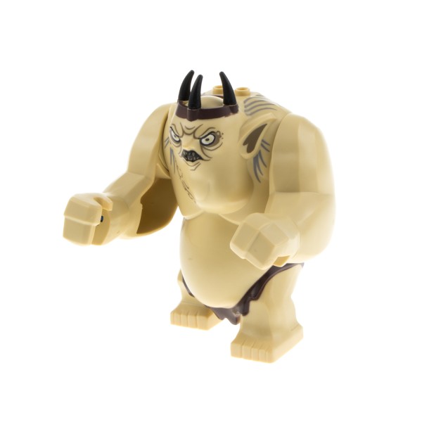 1x Lego Figur Goblin King beige Troll Krone Ork Herr der Ringe 79010 lor042