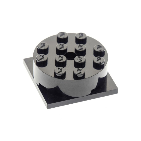 1x Lego Drehteller 4x4x1 Platte schwarz Rundstein Stein hoch 61485 87081c01