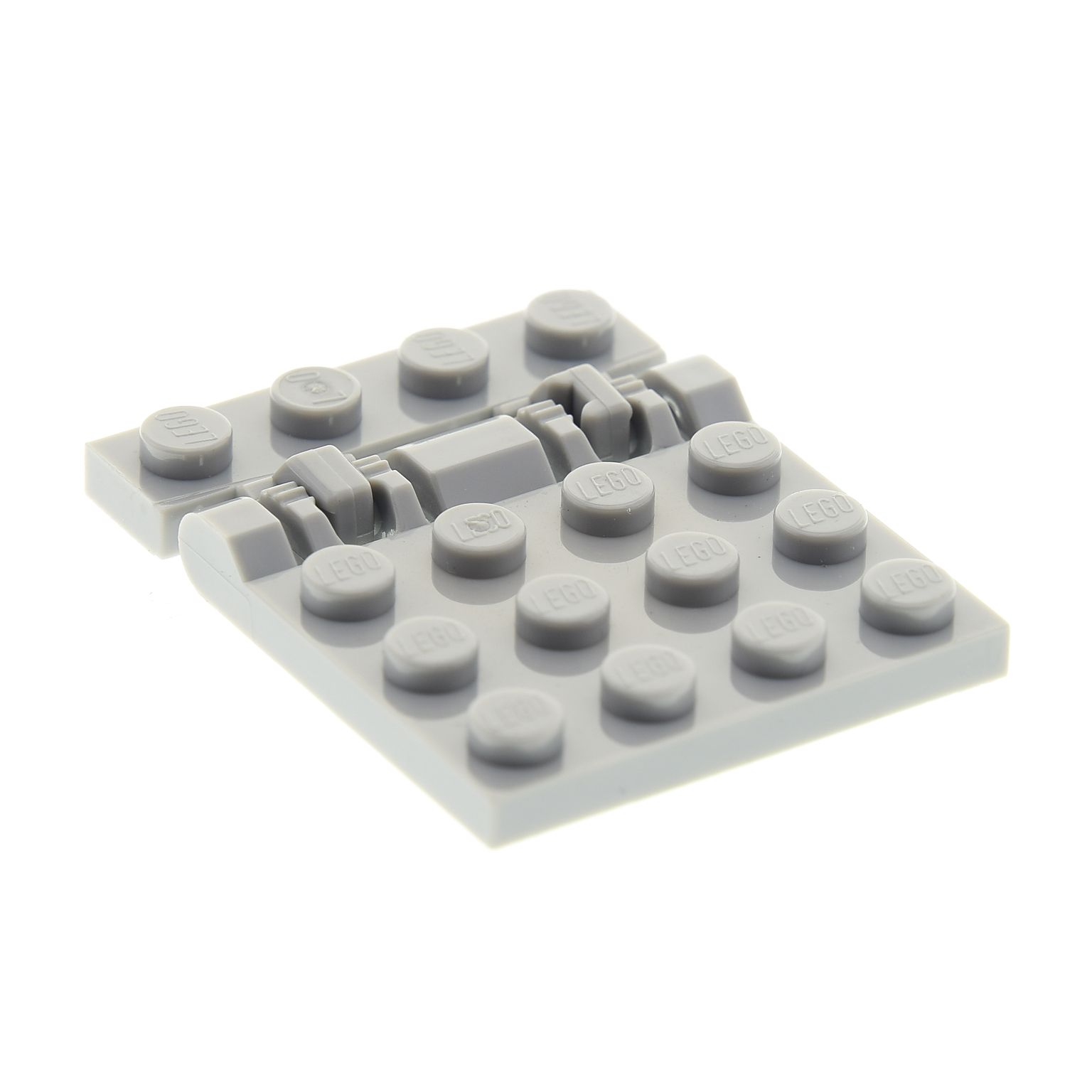 Halterung 44568 1x4 Lego  2 Paar  Scharnier Platte 44570 neu hellgrau  4x4 