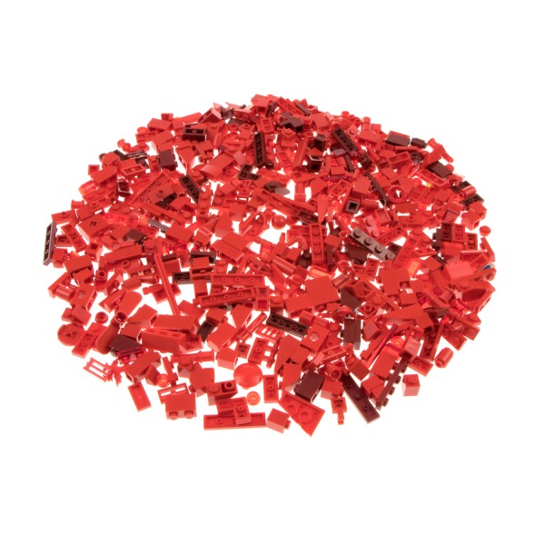 500 Lego Kleinteile ca. 190g rot Sonder Basic Steine klein zufällig gemischt