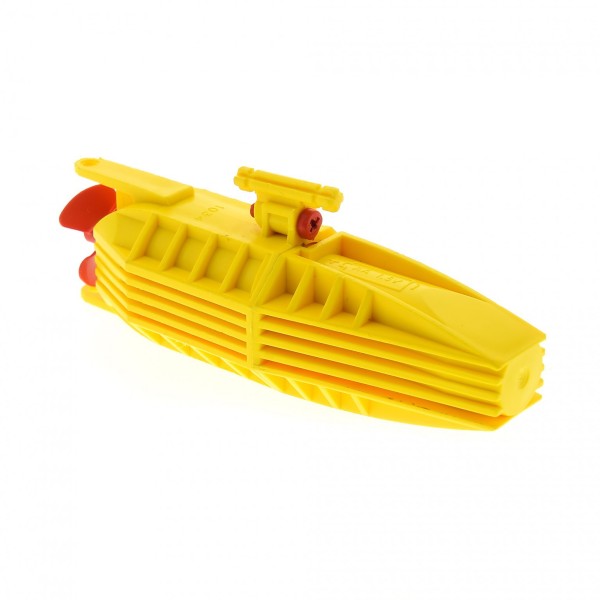 1x Lego Elektrik Boot Motor DEFEKT 14x4x4 gelb mit Schraube 48083 48064