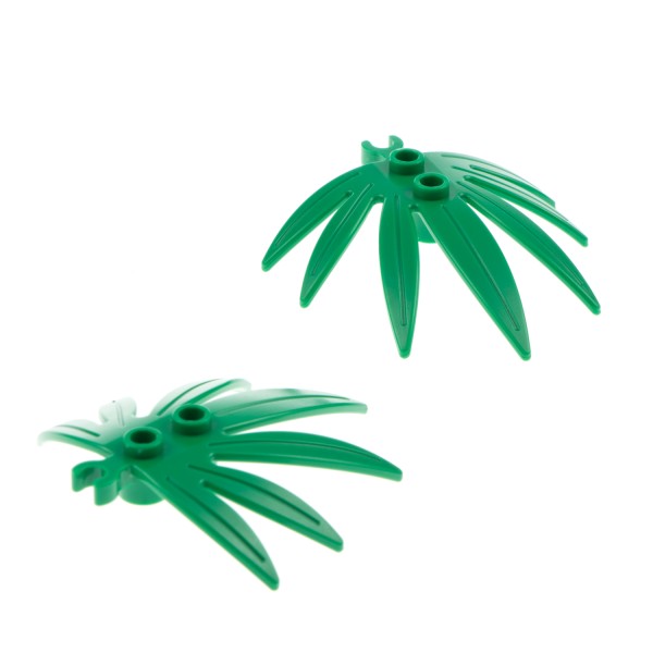 2x Lego Pflanze Blätter 6x5 grün Schwertblatt Clip Blatt 6313099 42949 10884