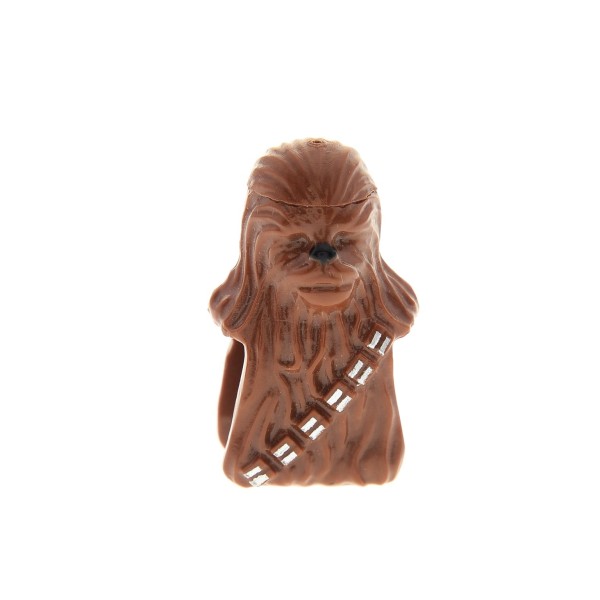 1 x Lego System Figur Torso Oberkörper Star Wars Chewbacca reddish rot braun Episode 4/5/6 Kopf Wookiee für sw011 sw011a Set 4504 10179 7190 973c13 30483pb01 