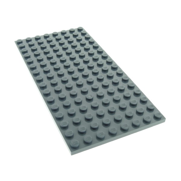 1x Lego Bau Platte 8x16 neu-dunkel grau 10937 21029 70323 4654613 92438