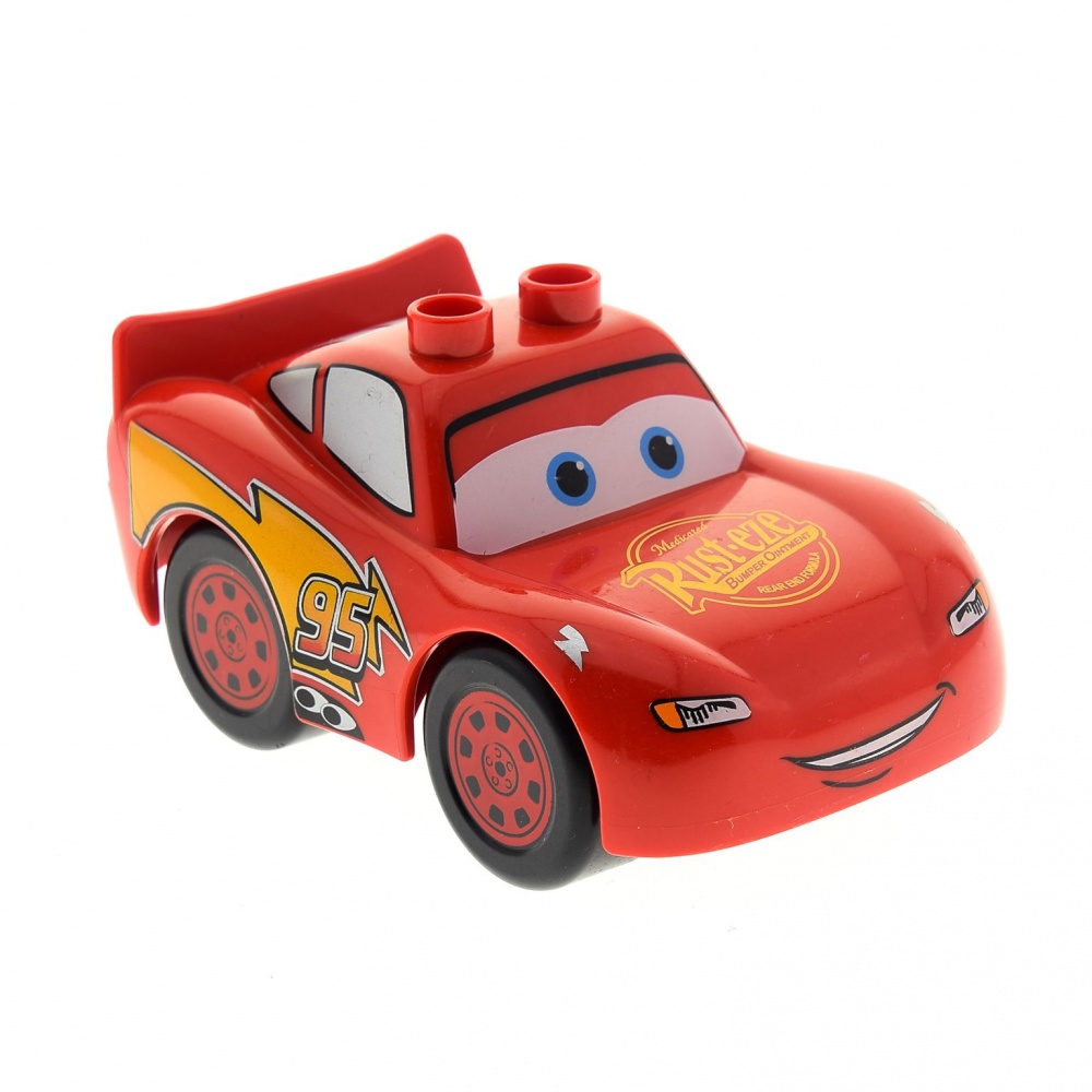 1x Lego Duplo Disney Cars Lightning Mc Queen Red RustEze