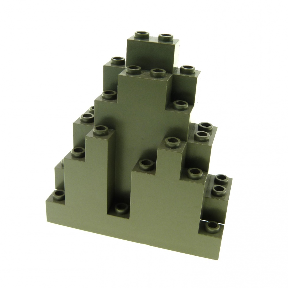 1 x Lego System Zylinder neu-dunkel grau 2x4x4 halb rund Panele Stein Ufo Wand M