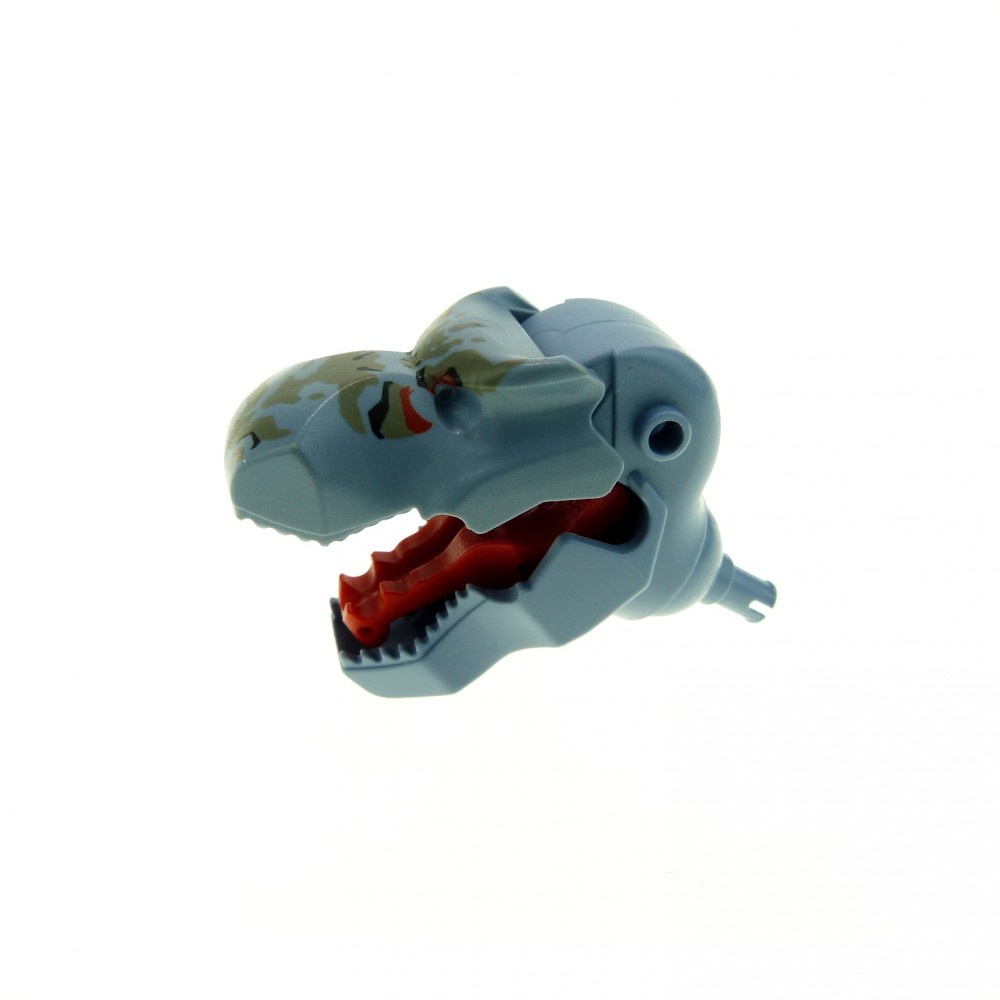 Lego mini figure 1 Sand Blue Dinosaur Head